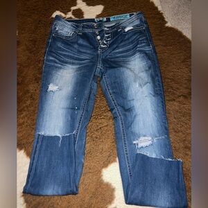 indigo rein jeans
muffin top control
size 9